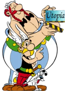 🙌 Asterix Utopia Desenho animado, Quadrinhos, Personagem, Asterix, Obelix, Cachorro, Utopia whatsapp sticker