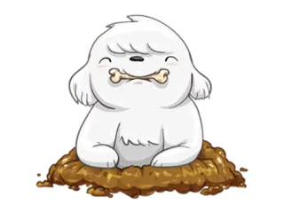 😼 hond, bot, schattig, dier, huisdier telegram sticker