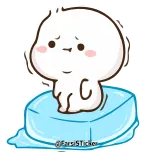 🥶 @SusiiSticker uroczy, kawaii, naklejka, blob, kreskówka, postać telegram sticker