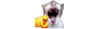 🌟 Katze, zeigend, Meme, wütend telegram sticker