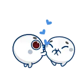 🤍 การ์ตูน, น่ารัก, คาวาอิ, นอนหลับ, จูบ telegram sticker