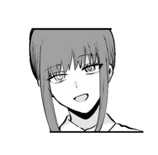 😄 Makima Chainsaw Man anime, manga, chainsaw man, makima, character, sticker telegram sticker