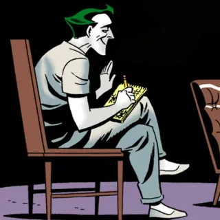 📎 Joker joker, bösewicht, dc comics, cartoon, schrift, charakter telegram sticker
