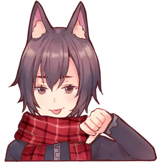 Волчья любовь @Nyasticks telegram stickers