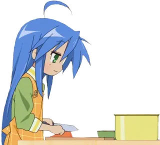 🔪 anime, cocina, cocina, cuchillo, dibujos animados telegram sticker