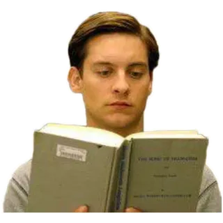 📖 THE SPIRIT OF TRANSCENDENTALISM livre, lecture, réflexion, transcendantalisme, Tobey Maguire telegram sticker