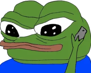 📱 Pepe the Frog pepe, żaba, mem, kreskówka, mem internetowy telegram sticker
