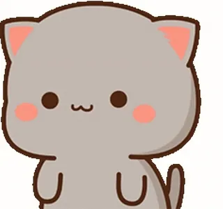 🌟 고양이, 귀여운, 동물, 카와이, 복숭아 whatsapp sticker