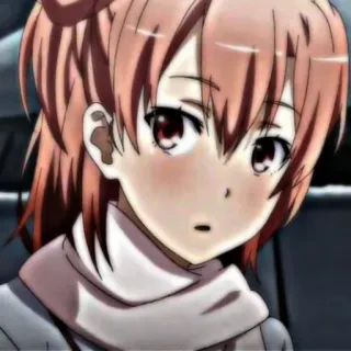 🖇 Anime, Meisje, Schattig, Blozen, Cartoon telegram sticker