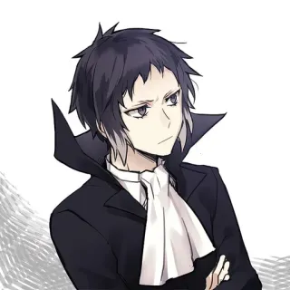 😕 Akutagawa Ryunosuke Bungou Stray Dogs Anime, Manga, Personnage, Akutagawa, Bungou Stray Dogs telegram sticker