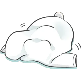 👕 blob, cute, sad, tired, sleepy, cartoon telegram sticker