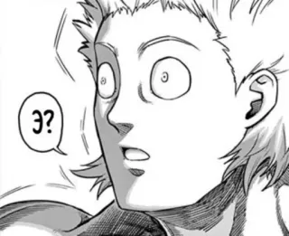 🤔 Э? Anime, Mangá, Expressão, Surpresa, Pergunta telegram sticker