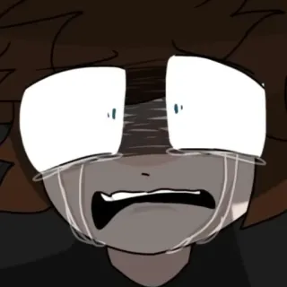🎀 crying, anime, sad, emotion, tears, cartoon telegram sticker