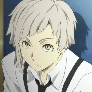 🍥 Atsushi Nakajima Bungo Stray Dogs Anime, Personnage, Portrait, Manga, Atsushi Nakajima, Bungo Stray Dogs whatsapp sticker