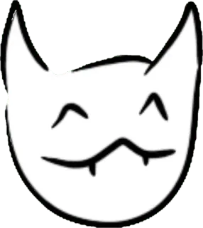 ☺️ кот, улыбка, милый, стикер, мультфильм, животное telegram sticker