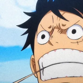 🍞 Luffy One Piece 动漫, 海贼王, 路飞, 卡通, 角色, 漫画 telegram sticker