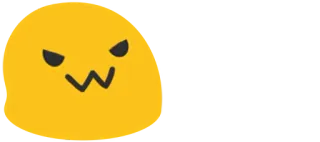 😈 Emoji, Kuning, Lucu, Wajah, Stiker telegram sticker