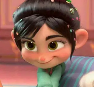 🌝 Vanellope von Schweetz Wreck-It Ralph Cartoon, Vanellope, Ralph reichts, Disney, Figur, Süß whatsapp sticker