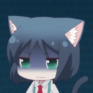😱 猫, アニメ, 漫画, 可愛い, かわいい, ちび, カートゥーン, 動物 whatsapp sticker