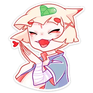 ❤️ Cartone animato, Anime, Sticker, Carino, Kawaii whatsapp sticker