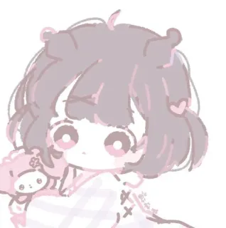 🩰 cute, anime, kawaii, cartoon, pastel, drawing telegram sticker