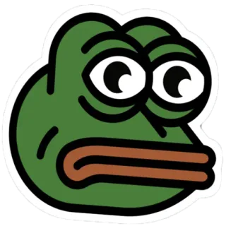 😐 Pepe the Frog Pepe, Frog, Meme, Internet meme whatsapp sticker