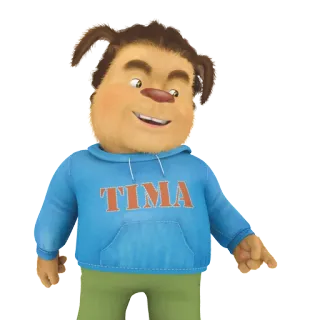 😃 Tima TIMA dessin animé, chien, animal, personnage telegram sticker
