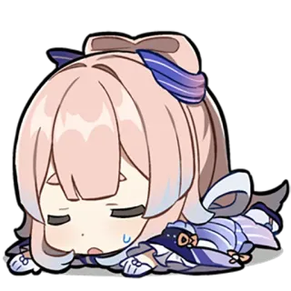 😴 Sangonomiya Kokomi Genshin Impact Anime, Genshin Impact, Kokomi, Video game, Bonito, Chibi telegram sticker