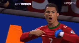 🤫 Cristiano Ronaldo футбол, американский футбол, спорт, спортсмен, праздник whatsapp sticker