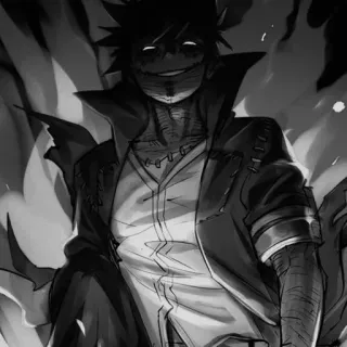 ▪️ Dabi My Hero Academia anime, dabi, my hero academia, villain, fire, manga, character telegram sticker