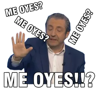 😤 ME OYES? me oyes, stop, man, spanish telegram sticker
