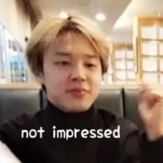 😒 not impressed meme, expression, not impressed, facial expression, sarcasm, reaction telegram sticker