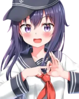 ✊ Anime, Gadis, Seragam sekolah, Imut, Karakter telegram sticker