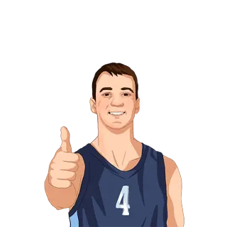 👍 баскетбол, спорт, спортсмен, большой палец вверх telegram sticker