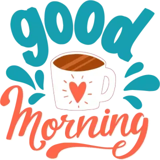 Good Morning 5 whatsapp stickers