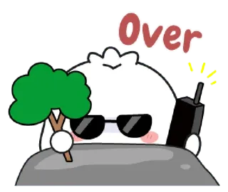 📞 Over Cartoon, Figur, Drüber telegram sticker