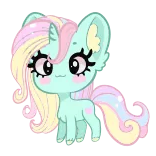 👋 pony, cute, pastel, cartoon, kawaii, animal, horse telegram sticker