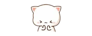 😑 gato, lindo, kawaii, animal, pegatina whatsapp sticker
