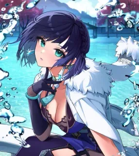 🧿 Anime, Manga, Cô gái, Nữ, Nhân vật, Minh họa telegram sticker