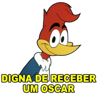 🏆 Woody Woodpecker DIGNA DE RECEBER UM OSCAR desenho animado, pica-pau, oscar, filme, animação telegram sticker