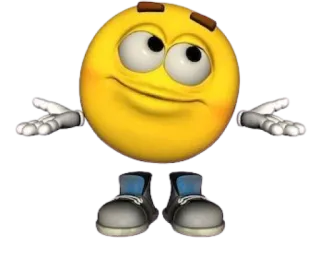 😗 Emoji, Scrollata di spalle, Domanda, Insicuro, Espressione, Cartone animato, Giallo whatsapp sticker