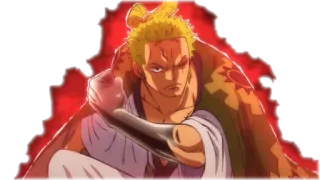 😡 Roronoa Zoro One Piece Anime, Spada, Combattimento, Rosso, Manga, Samurai telegram sticker