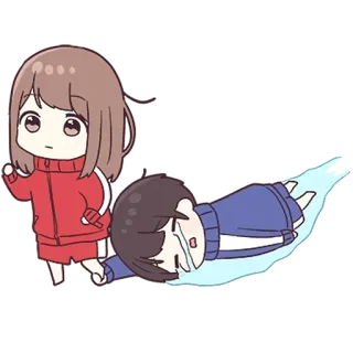 🥰 Anime, Traurig, Weinend, Emotional, Chibi, Cartoon, Verletzt telegram sticker