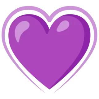 ❤️ corazón, morado, amor, pixel, pixelado telegram sticker