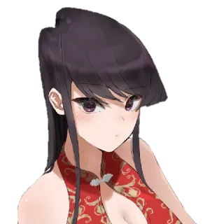 🥰 Komi Shouko Komi Can't Communicate Anime, Manga, Komi can't communicate, Komi Shouko, Mädchen, Charakter, Süß telegram sticker