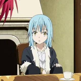 💎 Rimuru Tempest That Time I Got Reincarnated as a Slime Anime, Rimuru Tempest, Vita da Slime, Isekai, Manga, Personaggio telegram sticker