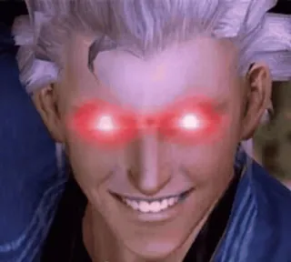😼 Vergil Devil May Cry vergil, devil may cry, video game, character, smirk, anime, manga telegram sticker