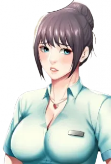 🥺 女人, 动漫, 女孩, 性感, 制服 telegram sticker