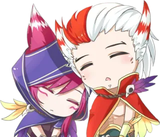 😞 милый, аниме, спящий, каваий, чиби telegram sticker