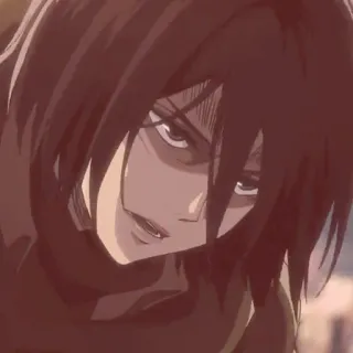 💗 Mikasa Ackerman Attack on Titan Anime, Mikasa, Ackermann, Attack on Titan, Charakter, AoT telegram sticker